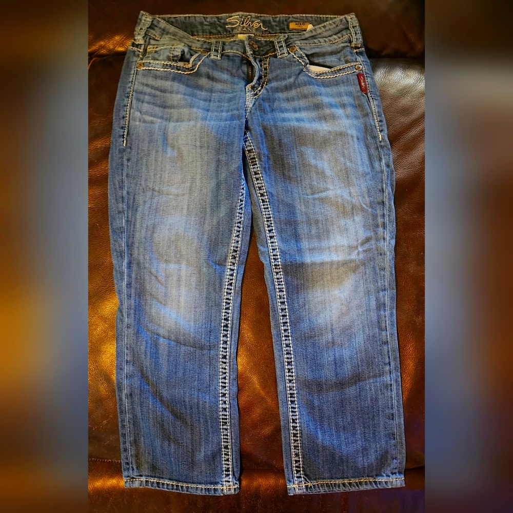 Silver Jeans womens Aiko Capris size 28